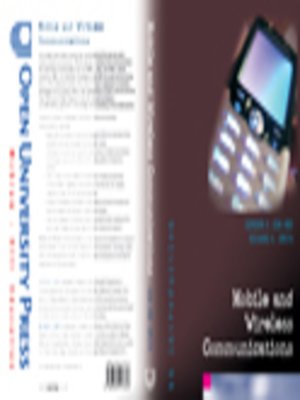cover image of Mobile and Wireless Communications